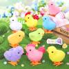 SevenQ Wind Up Toys for Kids Easter Basket Stuffers, 9Pcs Jumping Plush Chicks Small Fidget Toys for Easter Egg Hunt Treasure Box Classroom Prizes Party Favors Goodie Bags Fillers Gifts view 2