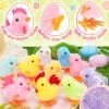 SevenQ Wind Up Toys for Kids Easter Basket Stuffers, 9Pcs Jumping Plush Chicks Small Fidget Toys for Easter Egg Hunt Treasure Box Classroom Prizes Party Favors Goodie Bags Fillers Gifts view 4