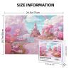 1000PCS Jigsaw Puzzle for Adults Personalized Picture Puzzle Pink Candy Land Customized Wooden Puzzle for Family, Birthday, Wedding, Game Nights Gifts Animal Puzzle 29.5x19.7 inches view 2