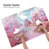 1000PCS Jigsaw Puzzle for Adults Personalized Picture Puzzle Pink Candy Land Customized Wooden Puzzle for Family, Birthday, Wedding, Game Nights Gifts Animal Puzzle 29.5x19.7 inches view 3