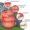 3D Printed Dragon Egg with Dragon Inside, Articulated Crystal Dragon Fidget Toy for Home Office Decor Executive Desk Toys, Easter Basket Stuffers for Adults and Kids (Orange Red, H:5.8 Inch) view 2