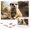 1000PCS Jigsaw Puzzle for Adults Personalized Picture Puzzle Meerkat Animal Customized Wooden Puzzle for Family, Birthday, Wedding, Game Nights Gifts Animal Puzzle 29.5x19.7 inches view 1