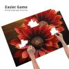 1000PCS Jigsaw Puzzle for Adults Personalized Picture Puzzle Red Sunflower Customized Wooden Puzzle for Family, Birthday, Wedding, Game Nights Gifts Animal Puzzle 29.5x19.7 inches view 3