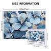 1000PCS Jigsaw Puzzle for Adults Personalized Picture Puzzle Blue Hibiscus Flower Customized Wooden Puzzle for Family, Birthday, Wedding, Game Nights Gifts Animal Puzzle 29.5x19.7 inches view 2