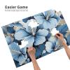 1000PCS Jigsaw Puzzle for Adults Personalized Picture Puzzle Blue Hibiscus Flower Customized Wooden Puzzle for Family, Birthday, Wedding, Game Nights Gifts Animal Puzzle 29.5x19.7 inches view 3