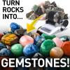 HEAXIY Rock Tumbler Polisher Kit, Professional Rock Tumbler Kit, Electric Gem Grinder with Timmer Buttons, DIY Stone Polisher for Kids All Ages view 2