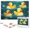 1000PCS Jigsaw Puzzle for Adults Personalized Picture Puzzle Rubber Ducks Customized Wooden Puzzle for Family, Birthday, Wedding, Game Nights Gifts Animal Puzzle 29.5x19.7 inches view 1