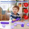 STARBOLO Ball Pit Balls for Toddlers - Macaron 200 Ball Pit Balls Crush Proof Plastic Toy Balls for Toddlers Ball Pits, Ball Pit Play Tent, Baby Pool Water Toys(Mixed Purple) view 3