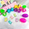 60Pcs Easter Egg Tokens Set,30pcs Bunny Shape Wooden Easter Eggs Fillers with 30pcs Plastic Colorful Easter Egg,Easter Egg Tokens,Easter Party Favors Easter Gift for Easter Basket Stuffers Gifts view 2