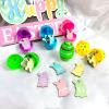 60Pcs Easter Egg Tokens Set,30pcs Bunny Shape Wooden Easter Eggs Fillers with 30pcs Plastic Colorful Easter Egg,Easter Egg Tokens,Easter Party Favors Easter Gift for Easter Basket Stuffers Gifts view 3