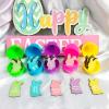 60Pcs Easter Egg Tokens Set,30pcs Bunny Shape Wooden Easter Eggs Fillers with 30pcs Plastic Colorful Easter Egg,Easter Egg Tokens,Easter Party Favors Easter Gift for Easter Basket Stuffers Gifts view 4