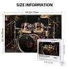 1000PCS Jigsaw Puzzle for Adults Personalized Picture Puzzle Drum Set Customized Wooden Puzzle for Family, Birthday, Wedding, Game Nights Gifts Animal Puzzle 29.5x19.7 inches view 2