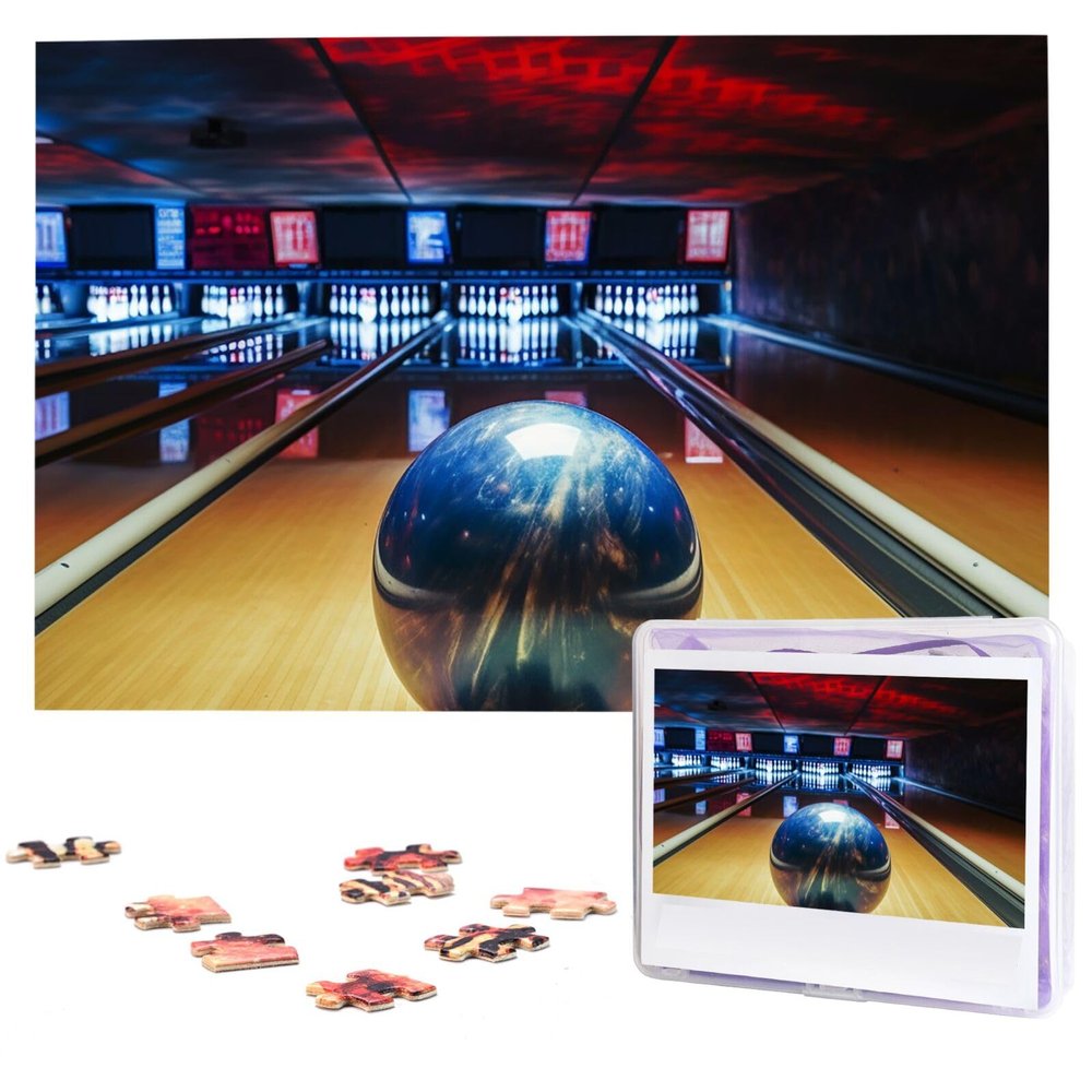 1000PCS Jigsaw Puzzle for Adults Personalized Picture Puzzle Bowling Customized Wooden Puzzle for Family, Birthday, Wedding, Game Nights Gifts Animal Puzzle 29.5x19.7 inches