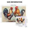 1000PCS Jigsaw Puzzle for Adults Personalized Picture Puzzle Rooster and Hen Customized Wooden Puzzle for Family, Birthday, Wedding, Game Nights Gifts Animal Puzzle 29.5x19.7 inches view 2