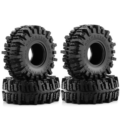 1.9 in RC Crawler Tires 118mm OD Mud Terrain Tires w/Foam Inserts Fit for 1:10 RC Crawler Cars Great Grip Example Axial Traxxas TRX4 6 AXI03007 SCX10 9004 SCX10 III Tamiya CC01 etc%t052