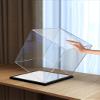 2cm high Brushed Black Bottom Mirror Display Box, Art countertop Display Box, Model dust Box, Sculpture Collection Box, Exquisite high-end Transparent Box, view 3