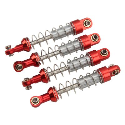 2 Pairs Aluminum Alloy 60mm RC Car Modification Parts for WPL C14 C24 MN D90 99s Color 99s These Are Fit for of Remote Enhance Performance (Red)