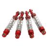 2 Pairs Aluminum Alloy 60mm RC Car Modification Parts for WPL C14 C24 MN D90 99s Color 99s These Are Fit for of Remote Enhance Performance (Red) view 3