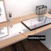 2cm high Brushed Black Bottom Mirror Display Box, Art countertop Display Box, Model dust Box, Sculpture Collection Box, Exquisite high-end Transparent Box, view 2