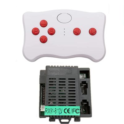 RX91-B 12V CE FC Kids Powered Ride on car 2.4G Bluetooth Remote Control and Receiver Kit, for Power Wheel Car Controller Accessories Replacement Parts