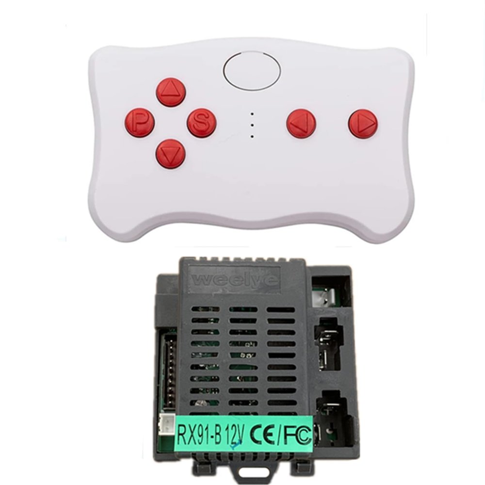 RX91-B 12V CE FC Kids Powered Ride on car 2.4G Bluetooth Remote Control and Receiver Kit, for Power Wheel Car Controller Accessories Replacement Parts