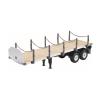 Fit for Hercules 2Axle RC Tractor Flatbed Semi Trailer Truck 1:14 for DIY Fit for Tamiya Modelf1 view 1