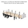 Fit for Hercules 2Axle RC Tractor Flatbed Semi Trailer Truck 1:14 for DIY Fit for Tamiya Modelf1 view 2