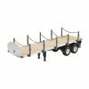 Fit for Hercules 2Axle RC Tractor Flatbed Semi Trailer Truck 1:14 for DIY Fit for Tamiya Modelf1 view 3