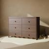 Storkcraft Casablanca 6 Drawer Dresser (Hazelnut)  GREENGUARD Gold Certified, Nursery & Kids' Bedroom with Spacious Storage, Safety Interlocking Drawer System, Easy Assembly with Pre-Installed Tracks view 2