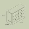 Storkcraft Casablanca 6 Drawer Dresser (Hazelnut)  GREENGUARD Gold Certified, Nursery & Kids' Bedroom with Spacious Storage, Safety Interlocking Drawer System, Easy Assembly with Pre-Installed Tracks view 3