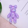 Aesnefe Pocket Bear Hug, Anxiety Relief Gifts, Mental Health Positivity Gift, Autism Fidget Gift, Stress Relief Gifts for Her, Comforting Bear for Son Daughter Back to School, Purple view 2