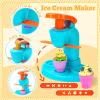 Aprilwolf 59 PCS 3 in 1 Dough Sets for Kids Ages 3-4-8, Art Crafts Dough Tools Kit, Ice Cream Playset Noodle Hamburger Maker Machine, Kitchen Creations Food Play Toys Toddlers Boys Girls view 2