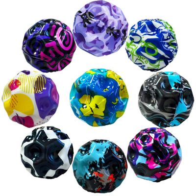 Tendry Moon Ball, 9 Pack Extreme High Bouncing Ball for Kids of All Ages, Improve Hand-Eye Coordination, Easy to Grip and Catch by Athletes as a Sport Training Toy (Galaxy 9 PCS)