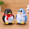 Mini Inductive Robot Toys Track Penguin with LED Lights Interactive Pet Follow The Black Line to Walk Educational Toys Kid's Gifts (Black) view 2