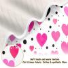 KJIZMO Cotton Soft Cozy Throw Blanket Nursery Swaddle Receiving Blankets for Toddler Bed 30" x 40 - Love Heart view 2