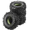 118mm RC Crawler Tires 4 Pcs 1.9 inch Built-in Heavy Duty Silicone liner Suitable for 1/10 Crawler car low center of gravity tires such as AX Ghost TRX4 SCX10 III Easy Control Ruitai%t055(Dark Green) view 1