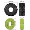 118mm RC Crawler Tires 4 Pcs 1.9 inch Built-in Heavy Duty Silicone liner Suitable for 1/10 Crawler car low center of gravity tires such as AX Ghost TRX4 SCX10 III Easy Control Ruitai%t055(Dark Green) view 3
