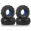 118mm 1.9 inch RC Crawler Tires and 4 Pcs Weighted Silicone liner For most 1/10 Crawler car TRX-4 Axial SCX10 90046 SCX10 III VS4-10 Tamiya CC01 D90 D110%t055 (Blue) view 1