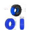 118mm 1.9 inch RC Crawler Tires and 4 Pcs Weighted Silicone liner For most 1/10 Crawler car TRX-4 Axial SCX10 90046 SCX10 III VS4-10 Tamiya CC01 D90 D110%t055 (Blue) view 2