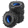 118mm 1.9 inch RC Crawler Tires and 4 Pcs Weighted Silicone liner For most 1/10 Crawler car TRX-4 Axial SCX10 90046 SCX10 III VS4-10 Tamiya CC01 D90 D110%t055 (Blue) view 3