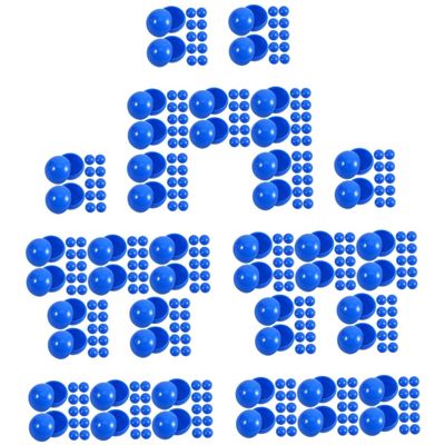 MOBUTOFU Raffles Balls Bingo and Blues Candy Boxes 250 Pcs Pit Easel Raffle Balls with Numbers Bingo Machine Pong Balls Bulk Ball for Vending Machine Yellow Pong Balls Bingo Balls Jumbo Blue
