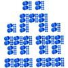 MOBUTOFU Raffles Balls Bingo and Blues Candy Boxes 250 Pcs Pit Easel Raffle Balls with Numbers Bingo Machine Pong Balls Bulk Ball for Vending Machine Yellow Pong Balls Bingo Balls Jumbo Blue view 1
