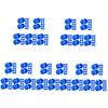 MOBUTOFU Raffles Balls Bingo and Blues Candy Boxes 250 Pcs Pit Easel Raffle Balls with Numbers Bingo Machine Pong Balls Bulk Ball for Vending Machine Yellow Pong Balls Bingo Balls Jumbo Blue view 3