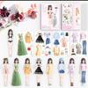 Yilia Magnetic Princess Dress Up Paper Doll, 2025 New Paper Dolls Magnetic Dress Up Dolls for Girls Ages 4-7, Pretend Play Toys Magnet People Clothes Game for Girls Imagine Set Birthday Gift (B Set) view 1