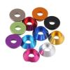 Generic 10-50pcs/lot Cap Head Aluminum Washer m2 m2.5 M3 M4 M5 M6 M8 Corlorful Aluminum Alloy Cone Gasket Washer for RC Parts(M4 10pcs,Gray) view 1