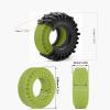 118mm 1.9 inch RC Crawler Tires and 4 Pcs Weighted Silicone liner For most 1/10 Crawler car TRX-4 Axial SCX10 90046 SCX10 III VS4-10 Tamiya CC01 D90 D110%t055 (Green) view 2