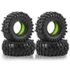 118mm 1.9 inch RC Crawler Tires and 4 Pcs Weighted Silicone liner For most 1/10 Crawler car TRX-4 Axial SCX10 90046 SCX10 III VS4-10 Tamiya CC01 D90 D110%t055 (Green) view 3
