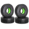 120mm 1.9 RC Crawler Tires 1/10 Fits most 1/10 RC Crawler cars such as SCX10 III TRX4 90046 R197 (Silicone Sponge Dark Green) view 1