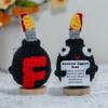 DTREELS 1pcs Handmade Crochet F-Bomb with Base, Emotional Support Bomb with Positive Card, Stress Relieving Bomb Toy for Friends, Funny Handmade Crochet Gift for Friends Home Office Desk Decor view 4