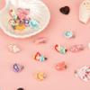 8 Pairs Princess Clip Earrings, Little Girl Dress up Princess Accessories Cute Mermaid Clip on Earrings Children Non Pierced Earrings Kids Clip Earring and Earring Set for Party Favor view 3